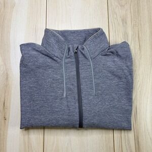 Lululemon Sweat Session 1/2 Zip Performance Sweater Gray Large Track Shirt